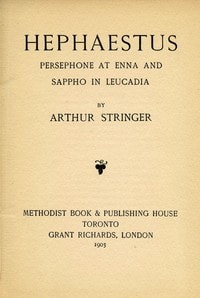Cover of Hephaestus, Persephone at Enna, and Sappho in Leucadia