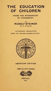 Cover of The Education of Children from the Standpoint of Theosophy