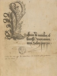 Cover of L'Ystoire de Eurialus et Lucresse, vrays amoureux, selon pape Pie
