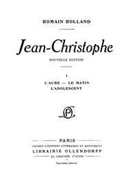 Cover of Jean-Christophe Volume 1