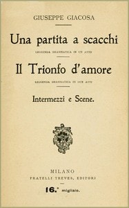 Cover of Una partita a scacchi; Il Trionfo d'amore; Intermezzi e scene