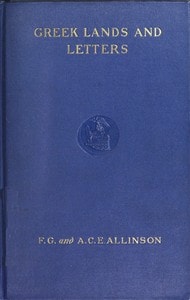Cover of Greek Lands and Letters
