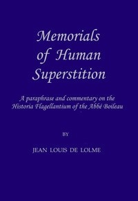 Cover of Memorials of Human Superstition