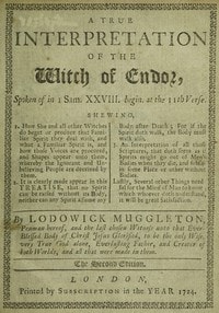 Cover of A True Interpretation of the Witch of Endor