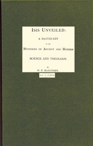 Cover of Isis unveiled, Volume 1 (of 2), Science
