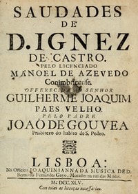 Cover of Saudades de D. Ignez de Castro