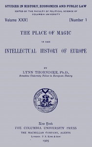 Cover of The place of magic in the intellectual history of Europe