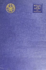 Cover of Ritual and belief