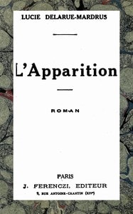 Cover of L'apparition : roman