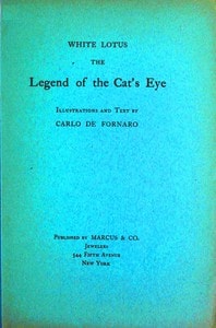 Cover of White Lotus, the legend of the cat's eye