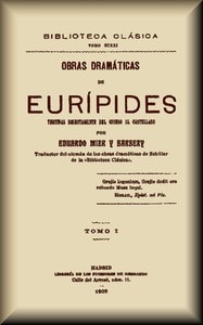 Cover of Obras dramáticas de Eurípides (1 de 3)
