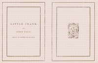 Cover of Little Frank and other tales