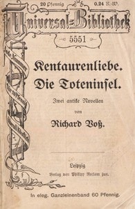Cover of Kentaurenliebe. Die Toteninsel