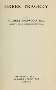 Cover of Greek tragedy