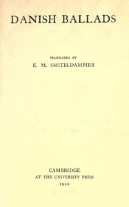 Cover of Danish ballads