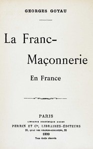 Cover of La Franc-Maçonnerie en France