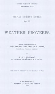 Cover of Weather proverbs