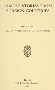 Cover of Famous stories from foreign countries