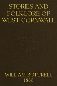 Cover of Stories and folk-lore of West Cornwall. Third Series