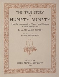 Cover of The true story of Humpty Dumpty